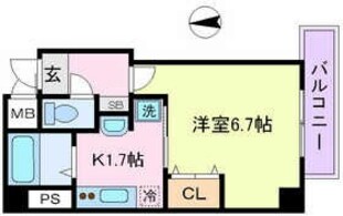 ラフォンテ三宮旭の物件間取画像